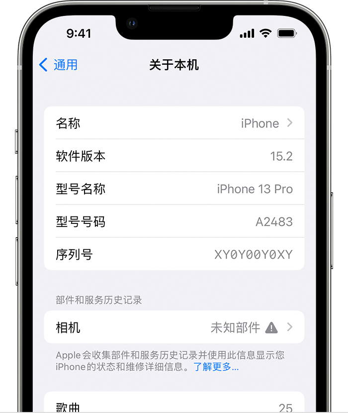 留坝苹果维修分享iPhone 出现提示相机“未知部件”是什么原因？ 